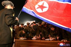 North Korean media claims 1.4 million people have signed up to its army amid ongoing tensions with South Korea